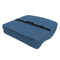 Cojin anatomico 2 en 1 de 41 x 41 x 10cm con espuma viscoelastica y funda hipoalergenica theraplus-Theramart