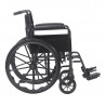 Silla de rueda con posa brazo fijo y piernera removible con capacidad 120 kg- Drive