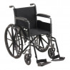 Silla de rueda con posa brazo fijo y piernera removible con capacidad 120 kg- Drive