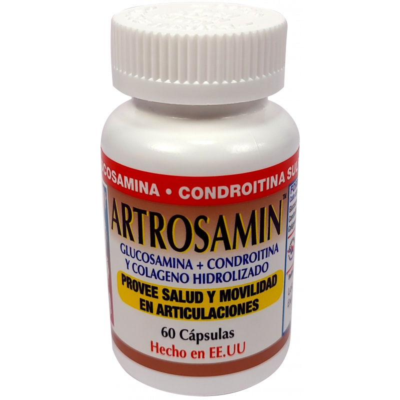 Capsula para rigidez y dolor articular con glucosamina/coindritina/colageno x 60 uni artrosamin-Interfarma