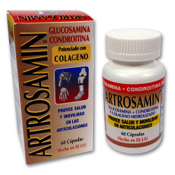 Capsula para rigidez y dolor articular con glucosamina/coindritina/colageno x 60 uni artrosamin-Interfarma