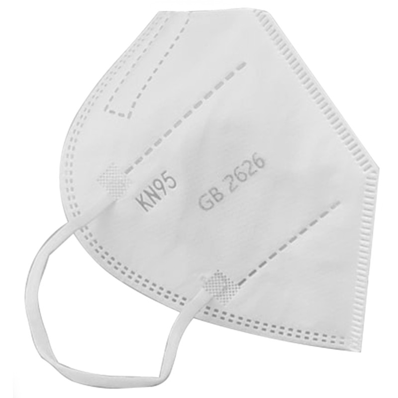 Mascarilla KN95 respirador con microfibras con clip metalico