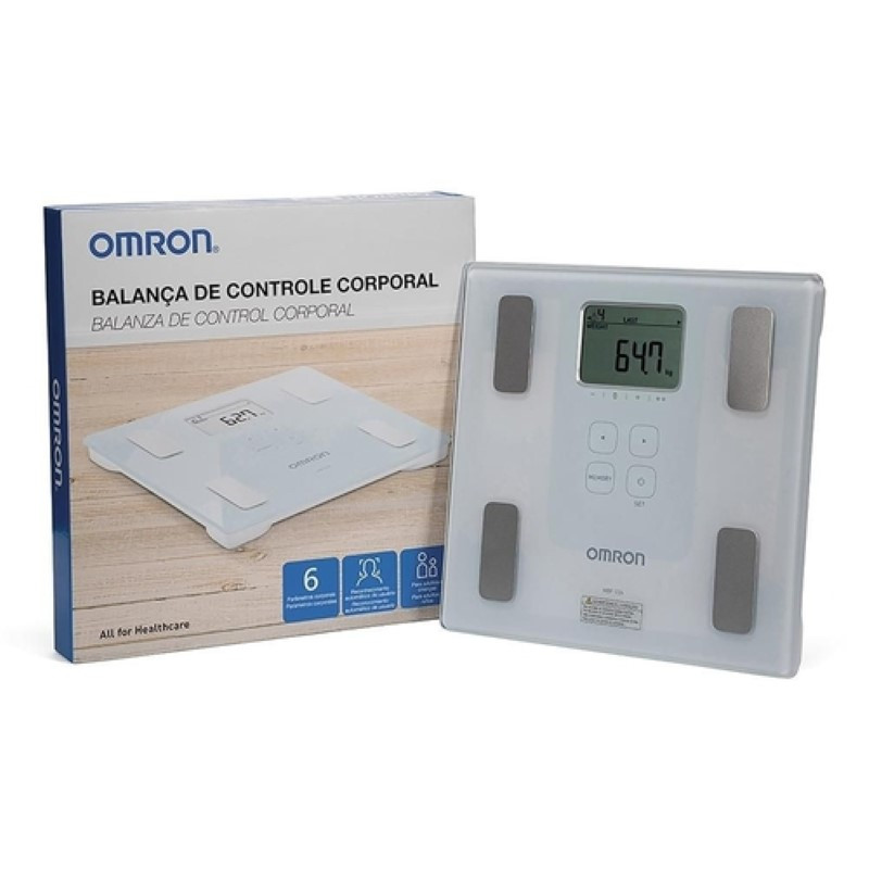 Balanza digital con control corporal hasta 150kg con medicion de 6 parametros-Omron