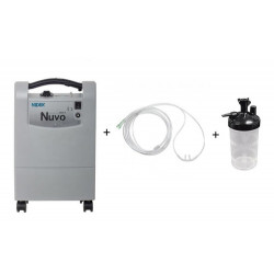 Concentrador de oxigeno compacto a corriente 220v / 50hz de 0.125 a 5 lpm con ruedas - Nuvo Nidek