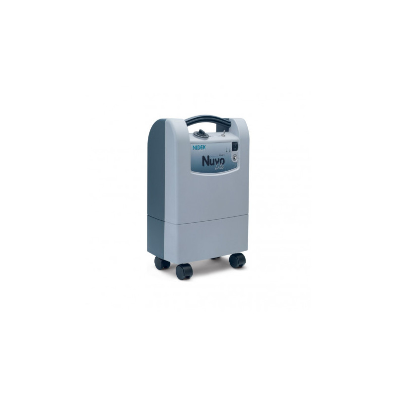 Concentrador de oxigeno compacto a corriente 220v / 50hz de 0.125 a 5 lpm con ruedas - Nuvo Nidek
