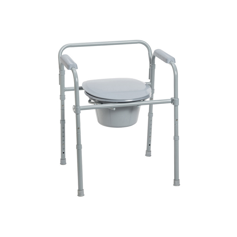 Baño portatil de acero pintado de 46cm de ancho regulable de 42 a 57cm capacidad de 158kg plegable-Drive