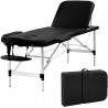 Mesa de examen para masaje portatil metal color negro de 3 secciones- New Era