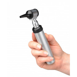 Otoscopio halogeno de acero inoxidable con estuche de 19cm proscope-Adc