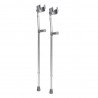 Muleta canadiense de aluminio capacidad 136kg altura regulable para pacientes de 152 a 188 cm articulado-Drive