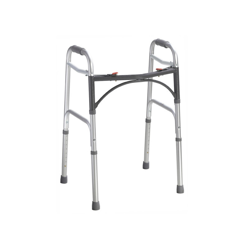 Andador de aluminio regulable de 82 a 99 cm capacidad de 158kg con boton de facil liberacion-DRIVE