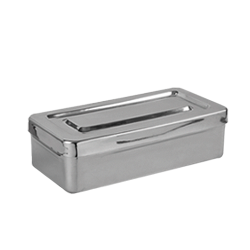 Caja de acero inoxidable 17 x 7 x 3 cm