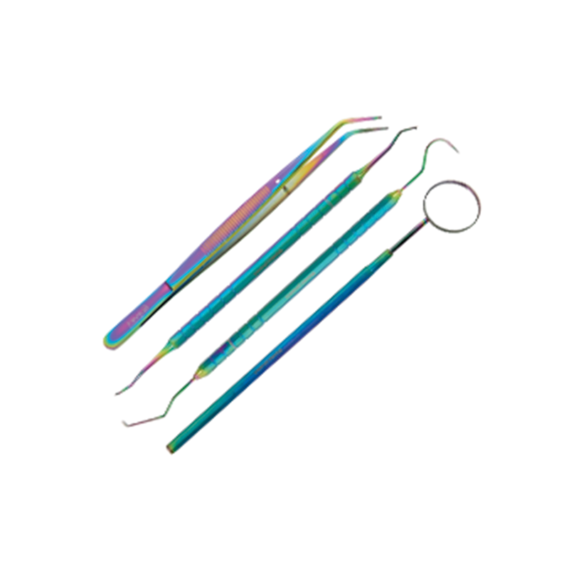 Set dental basico multicolor - kit de 4 piezas