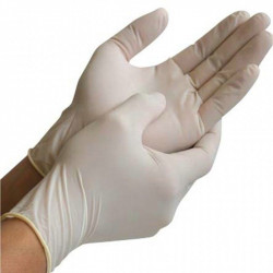 Guantes de examen de latex talla M  x 100 unidades