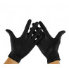 Guantes de Nitrilo color negro Talla S x 100 uni