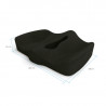 Cojin pelvico para eliminar presion de coxis con base antideslizante 42x46cm - Theraposture - Theramart