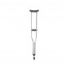 Muleta axilar de aluminio capacidad 136 kg altura regulable para pacientes de 115 a 135 cm mediano- Amc