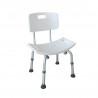 Asiento para baño y ducha con respaldar - Amc