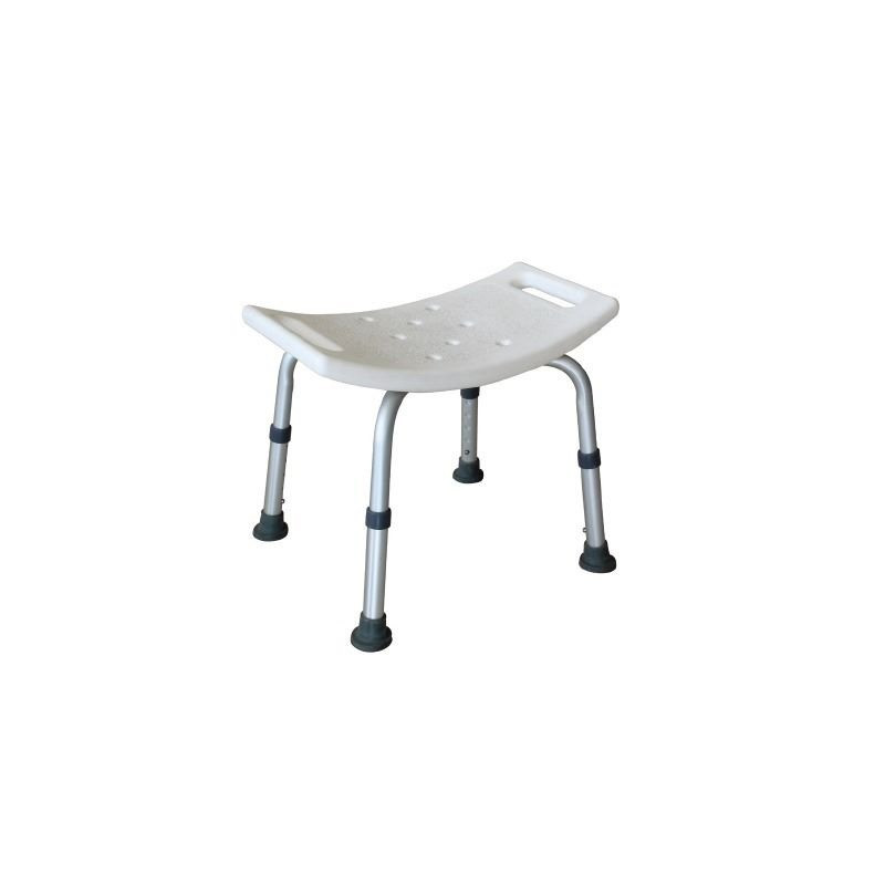 Asiento para baño de aluminio sin respaldar regulable de 35 a 45 cm - Amc