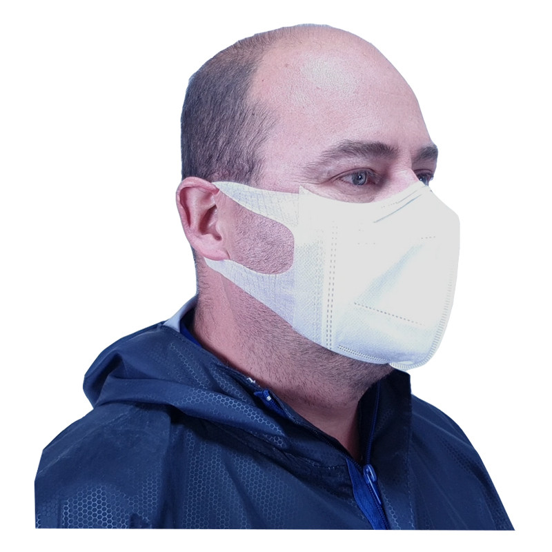 Barbijo kn95 con orejera de tela