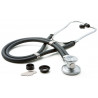 Estetoscopio campana doble rappaport, doble tubo color negro ad/ped/neo de 56 cm con kit de repuesto ADC