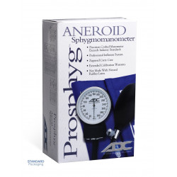 Tensiometro aneroide adulto con abrazadera azul -  ADC