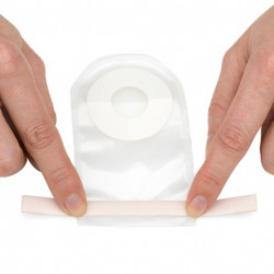 Bolsa para colostomia neon de 11.5cm recortable 15mm cerrado pouchkin-Hollister