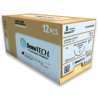 Hilo acido poliglactin 910 nuemro 2-0 con aguja de 36mm 1/2 circulo de 75cm