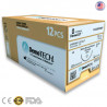 Hilo acido poliglactin 910  numero 4-0 con aguja 20mm 1/2 circulo de 75cm