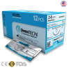 Hilo catgut cromico numero 2-0 con aguja de 36mm 1/2 circulo de 75cm