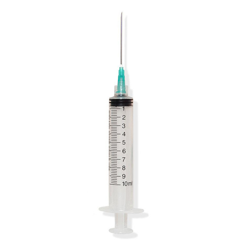 Jeringa Descartable 10 mL con Aguja 21G x 1½” Luer Lock – AMD