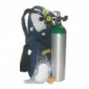 Tubo de oxigeno portatil de 425 LT con mochila y manometro-MADA
