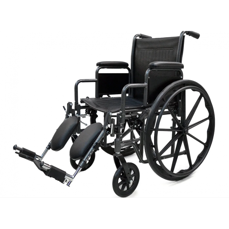 Silla de rueda de acero cromado con poza brazo corto - Intco