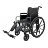 Silla de rueda de acero cromado con poza brazo corto - Intco