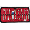 Estuche de diseccion de 13 piezas con laminas - Daddy pro