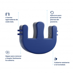 Cojin para rotacion de pacientes en cama en Theraturner