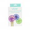 Ejercitadores de extensión de mano, squeeze ball, 3 tensiones, 3 pk-Vive