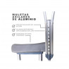 Muleta axilar de aluminio capacidad 136 kg altura regulable para pacientes de 115 a 135 cm mediano- Amc