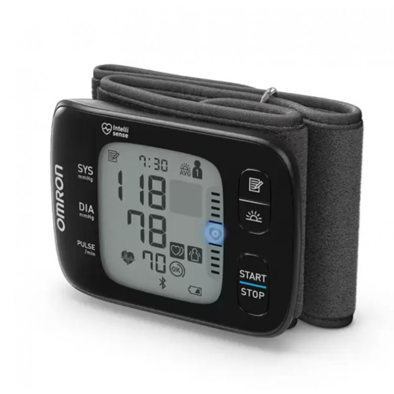 Tensiómetro de Muñeca Digital con Bluetooth y Detector de Latido Irregular – Omron
