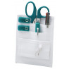 Estetoscopio con campana doble tipo rappaport color verde adulto de 56cm con tijera, linterna, lapicero-Adc