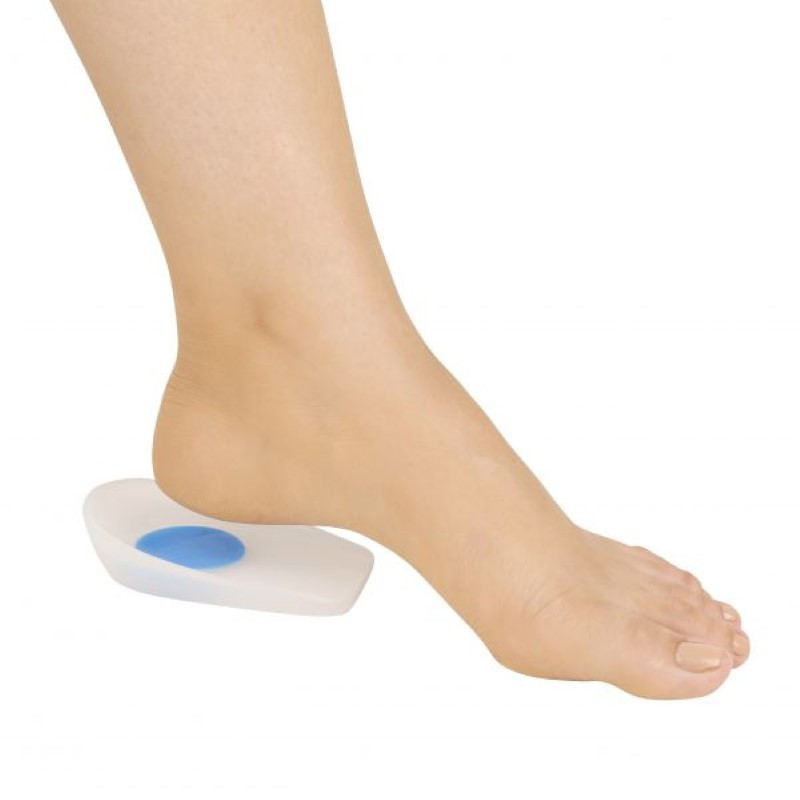 Talonera de silicona con punto azul tamaño pequeño