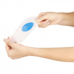 Talonera de silicona con punto azul tamaño pequeño