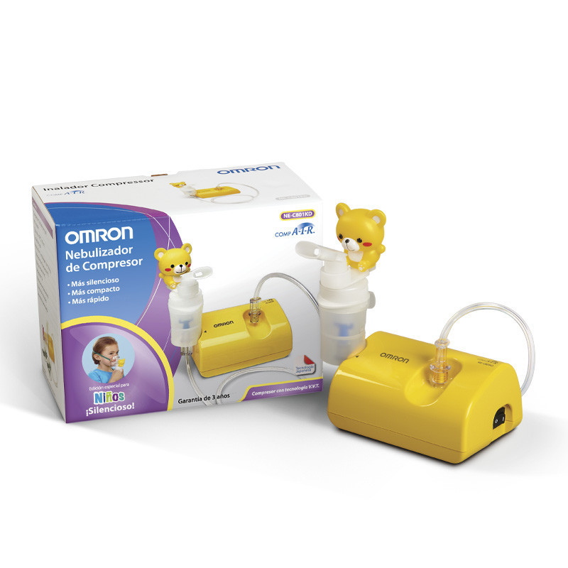 Nebulizador a compresor de 14 x 7 x 9 cm con mascarilla niño-Omron