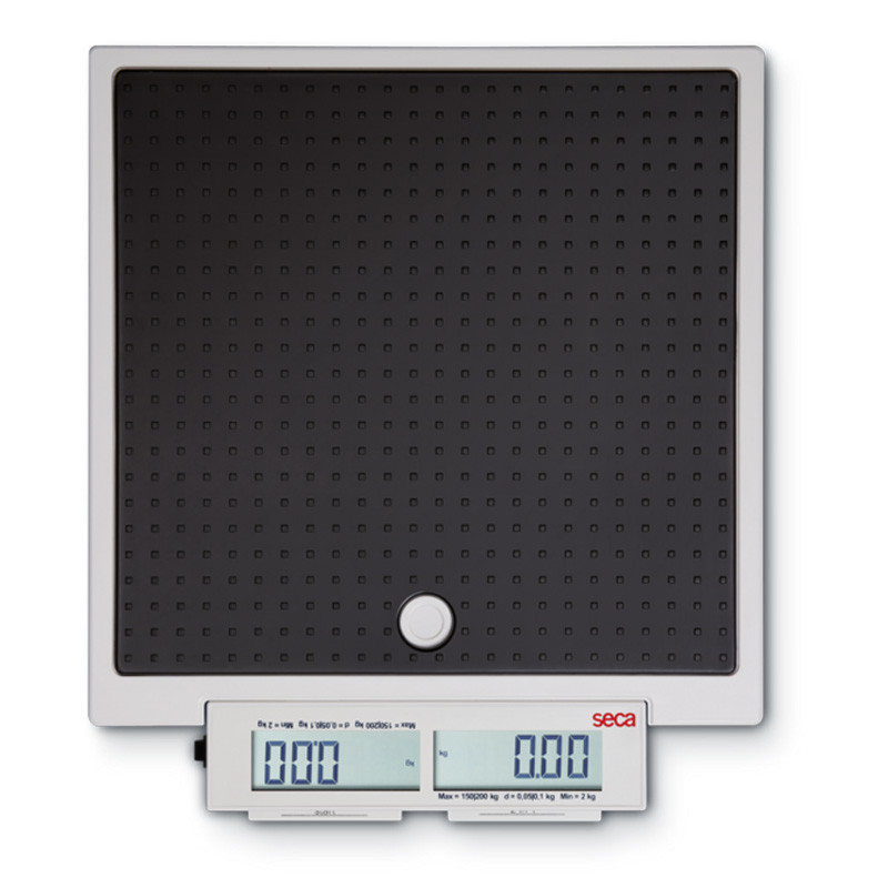 Balanza digital de piso con 2 pantalla cap 200 kg div.50g madre/niño - Seca