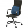 Cojin lumbar color azul de 35 x 34 x 12cm con espuma viscoelastica y funda hipoalergenica therashape-Theramart